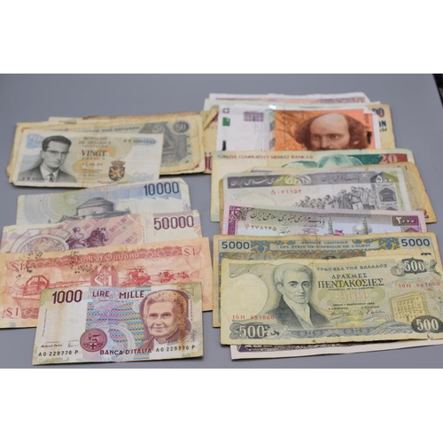 65 - Selection of 28 Worldwide used Bank Notes including Bank of Portugal, Bank of France, Bank of Zimbab... 