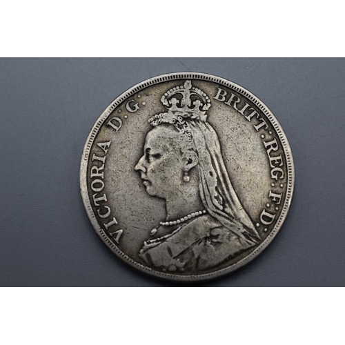 88 - Victoria Jubilee Head Silver 1890 Crown