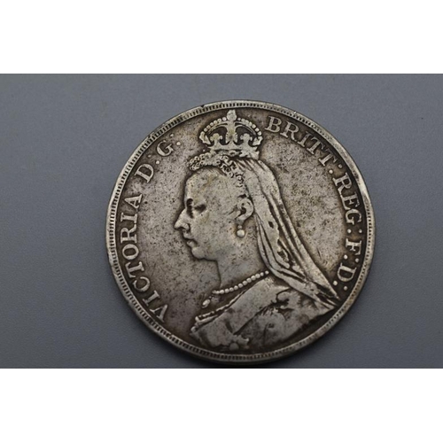 89 - Victoria Jubilee Head Silver 1889 Crown