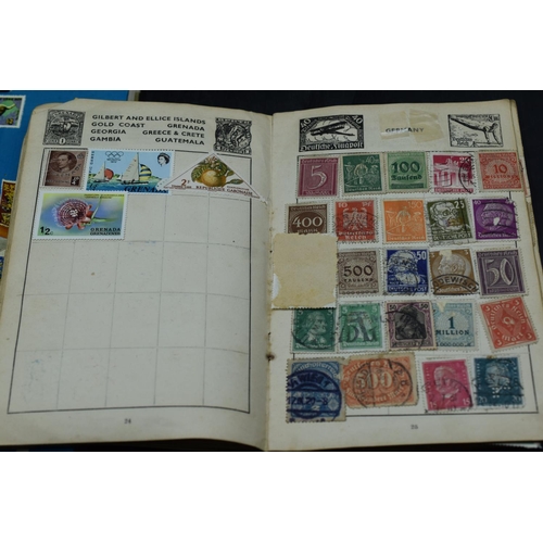 41 - Three Stamp Albums Consisting of Ace Apollo (Empty) The Lucky Silver with a Mixture of Worldwide Sta... 