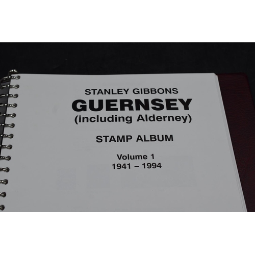 75 - Stanley Gibbons Guernsey including Alderney Stamp Album Volume 1 (1941-1994) contains a large select... 