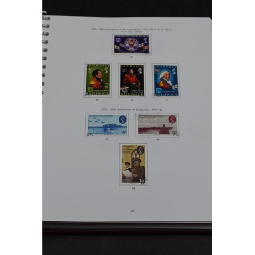 75 - Stanley Gibbons Guernsey including Alderney Stamp Album Volume 1 (1941-1994) contains a large select... 