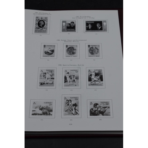 75 - Stanley Gibbons Guernsey including Alderney Stamp Album Volume 1 (1941-1994) contains a large select... 