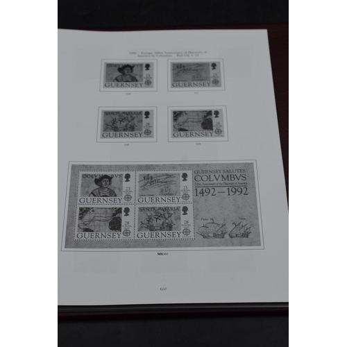 75 - Stanley Gibbons Guernsey including Alderney Stamp Album Volume 1 (1941-1994) contains a large select... 