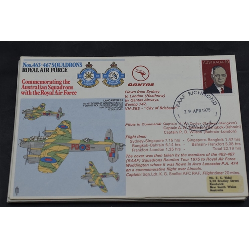 82 - Selection of 9 Royal Air Force First Day Covers