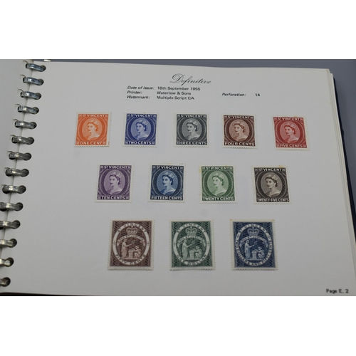 93 - Album Containing approx 96 Pages of Unused Elizabeth II Postage Stamps of St Vincent dating From 195... 