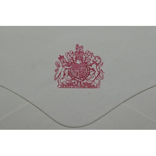 97 - Buckingham Palace Official Stamped Envelope, two Ministry of Defence and 2 1937 mounted Coronation S... 