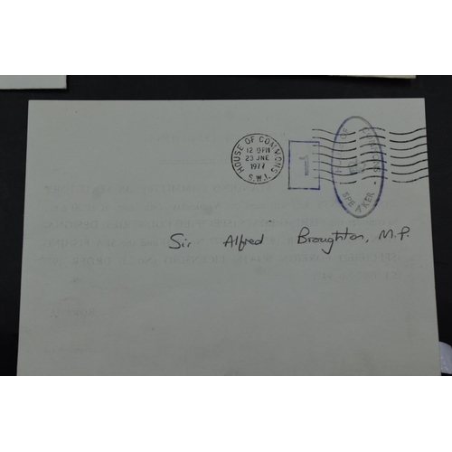 101 - Selection of 10 Postmarked and Embossed addressed Envelopes including The House of Commons, War Offi... 