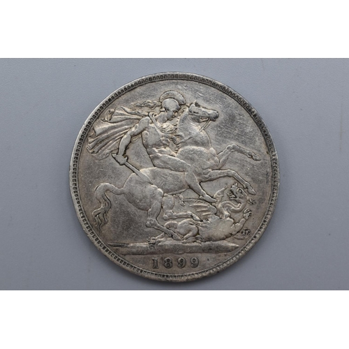 73 - Victoria Veil Head 1899 Silver Crown