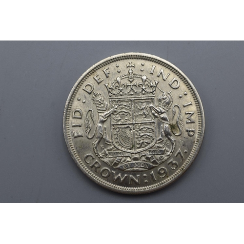 74 - George VI 1937 Silver Crown