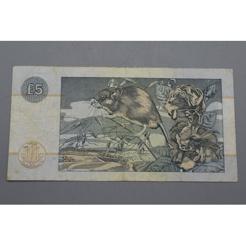 98 - Clydesdale Bank PLC Robert Burns Five Pound Sterling Bank Note (EDC134924)