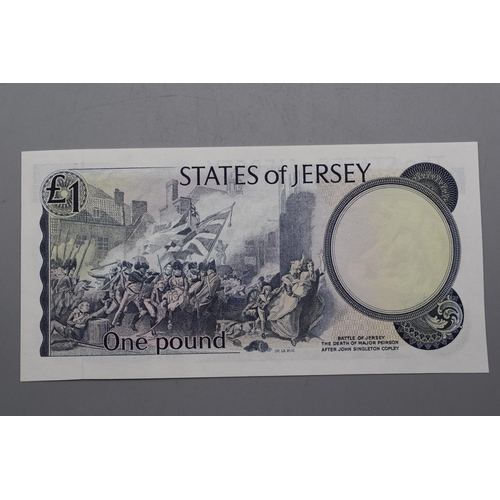 123 - The States of Jersey £1 Bank Note (HB520074)