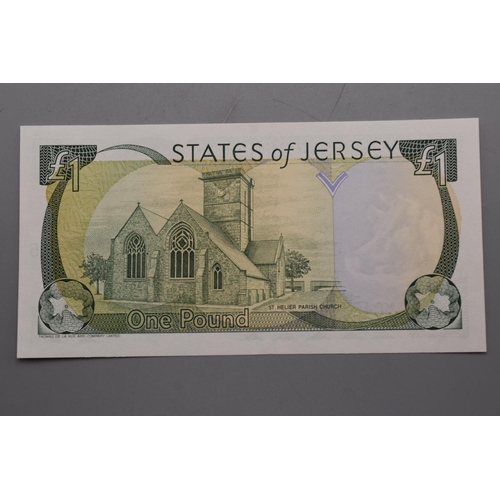 124 - The States of Jersey One Pound Bank Note (MC425515)