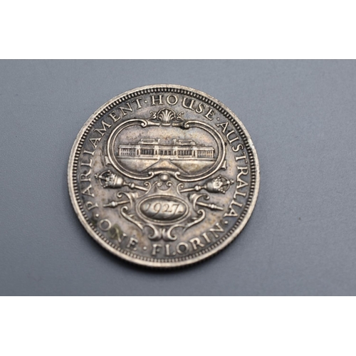 4 - Australian George V 1927 Silver Florin