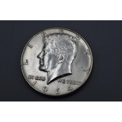 6 - USA 1964 Kennedy Silver Half Dollar