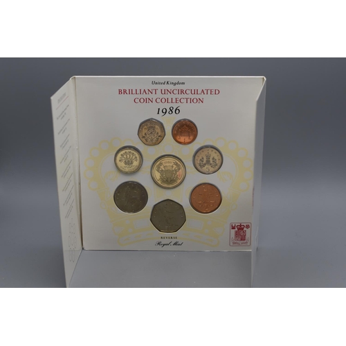 28 - Royal Mint 1986 Brilliant Uncirculated Coin Collection