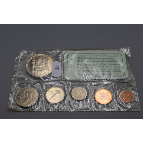 33 - Royal Mint 1969 Elizabeth II Coins of Fiji Set