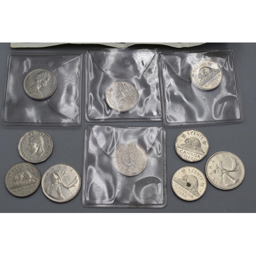 55 - Mixed Selection Including a Canadian 1959 80% Silver Dollar (23g) a 1967 Centenary Note and Other Co... 