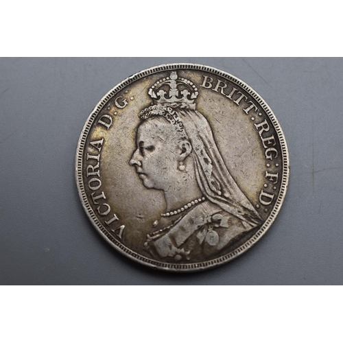 64 - Victoria Jubilee Head 1889 Silver Crown