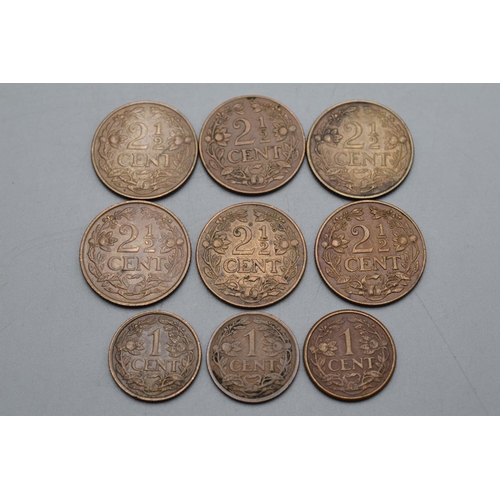 70 - Selection of Dutch Copper Coins (1939 to 1950)