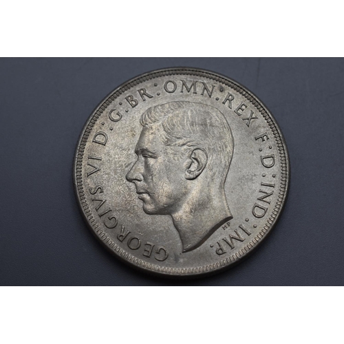 81 - George VI Australian 1938 Silver Crown