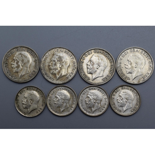 96 - Selection of George V Shillings and Sixpences