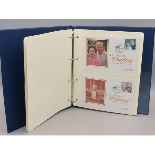 1 - Westminster Album Containing 9 First Day Covers Celebrating The Golden Wedding Anniversary of Queen ... 