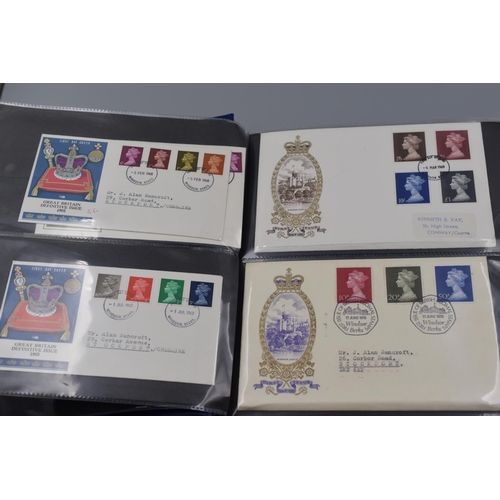 41 - Stanley Gibbons Album Containing approx 53 Royal Mail First Day Covers Dating From 1967 to 1993