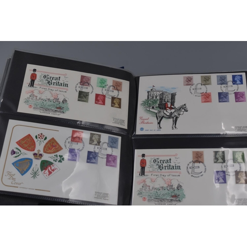 41 - Stanley Gibbons Album Containing approx 53 Royal Mail First Day Covers Dating From 1967 to 1993