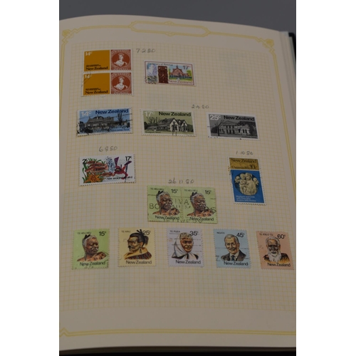 44 - Stanley Gibbons Simplex Album Containing New Zealand Stamps Dating From 1892 to 2008