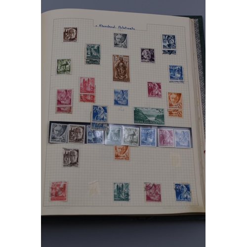 47 - Album Containing German Postal stamps Dating From 1872 to 1975 including The Weimar Republic and Hit... 