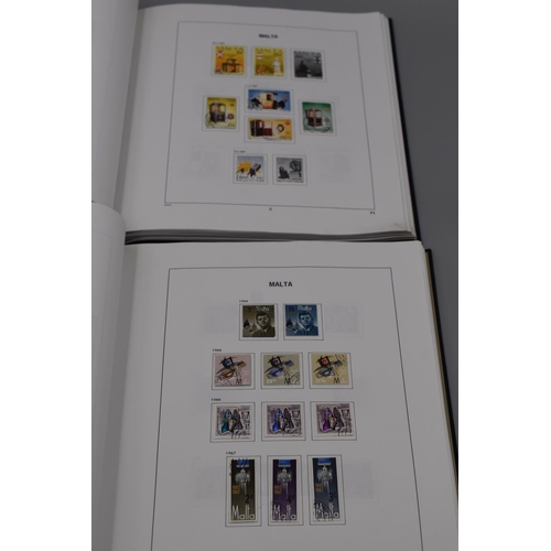 67 - Two Cased Albums of Maltese Stamps Dating From 1885 in Two Volumes including Queen Victoria, Edward ... 