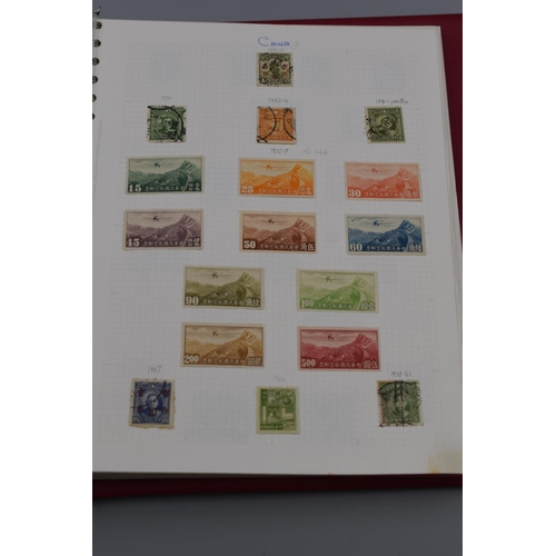 71 - Album of Chinese, Japanese, North Korean, and South Korean Post Marked Stamps dating From 1892