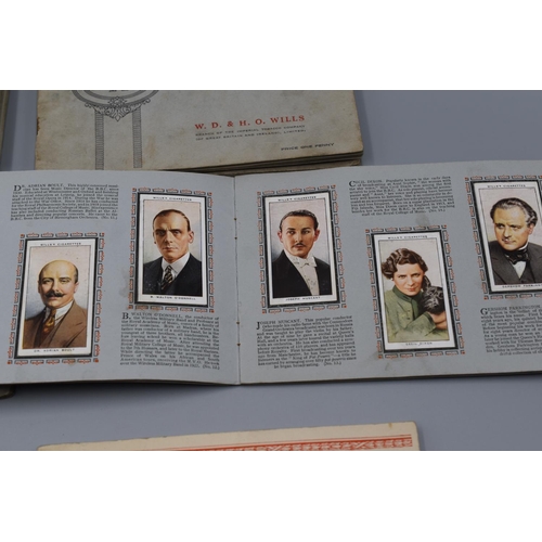 94 - Ten Albums of Wills Cigarette Cards including George V, Radio Celebrities, Life in the Royal Navy an... 