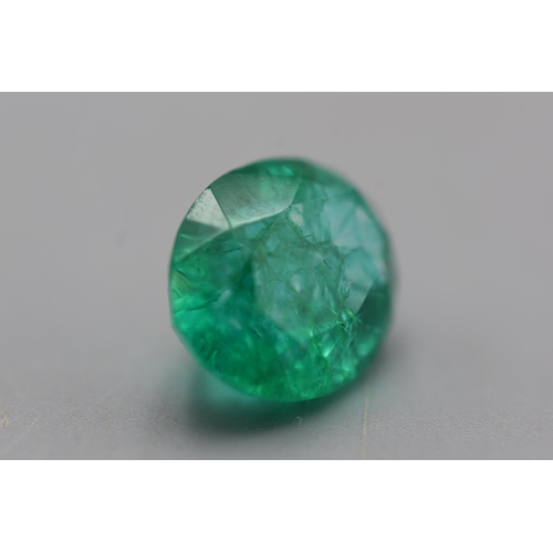 80 - Oval Shaped (9.32ct) Natural Emerald Complete with Certificate