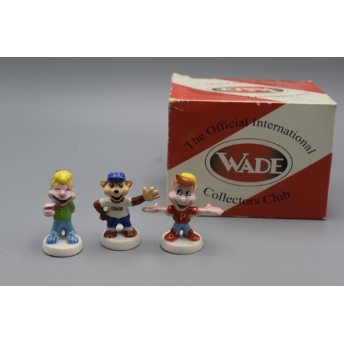 100 - Three Wade Kellogg's Collectors Figures (Crackle, Pop and Coco)