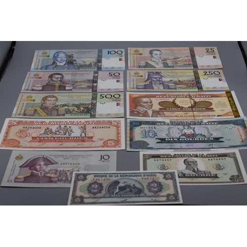 72 - Selection of Haiti Bank Notes