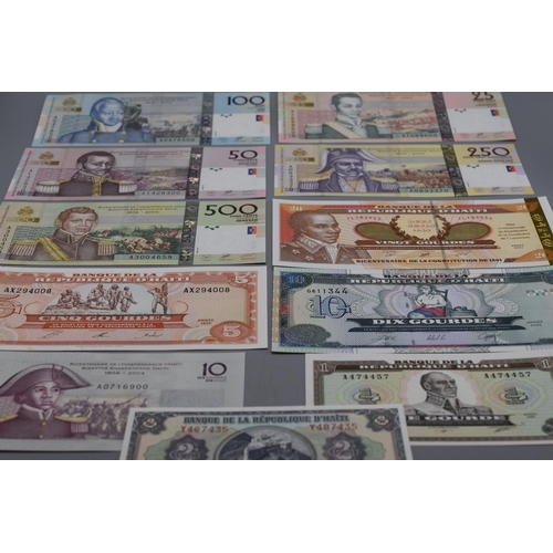 72 - Selection of Haiti Bank Notes