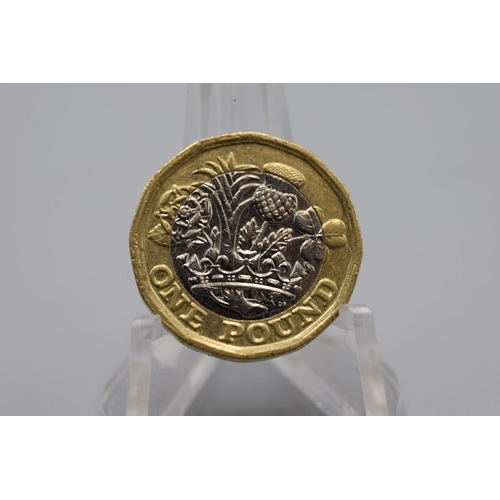 87 - Double Sided One Pound Coin (Non Currency)