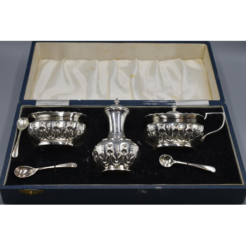 103 - Lonsdale Silver Plate Cruet Set