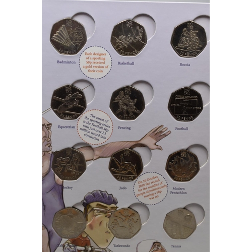 64 - The Royal Mint Great British Coin Hunt 50p Olympics Coin Collection (29 Coins)