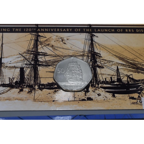 67 - Set of 6 Collectors 50p Coins from the Long Ships Collection by British Pobjoy Mint