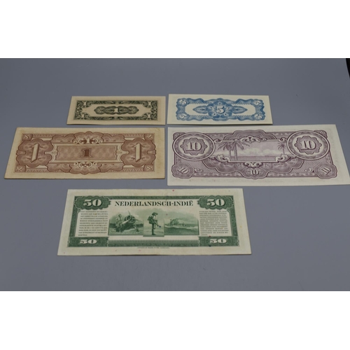 69 - Selection of Netherlands Indies Bank Notes