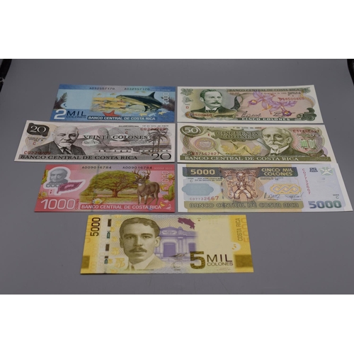 101 - Collection of Bank Notes From Costa Rica