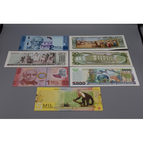 101 - Collection of Bank Notes From Costa Rica