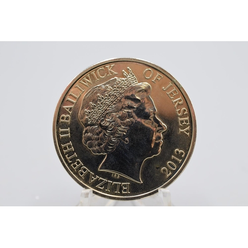 113 - £5 Jersey Poppy Coin 2013