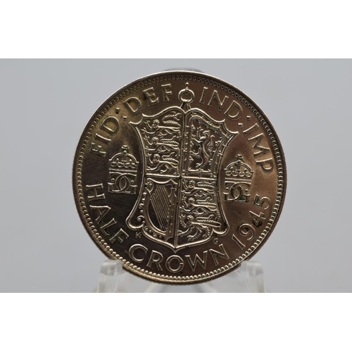 62 - George VI 1945 Silver Half Crown