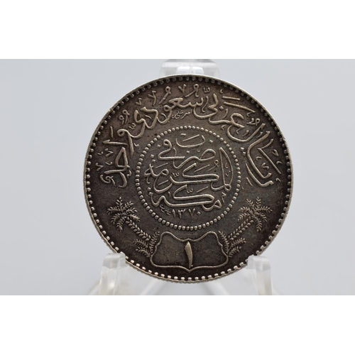 64 - Silver - Saudi Arabia - 1/2 Riyal - Su'ud - 1955