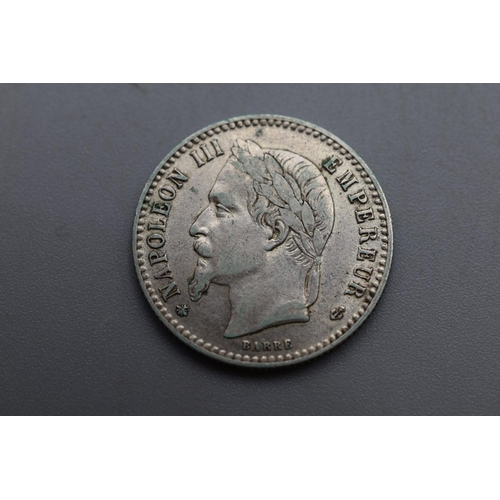 72 - Silver - France - 50 Centimes - Napoleon III - 1864