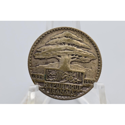 78 - Silver - Lebanon - 25 Piastres